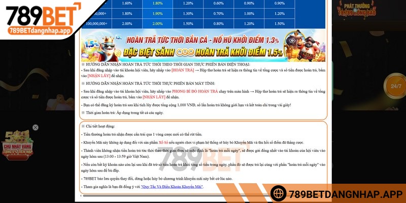 Thời gian hoàn trả tại Casino là bao lâu 789Bet mỗi ngày? Thời gian hoàn trả tại Casino là bao lâu 789Bet là câu hỏi của người chơi